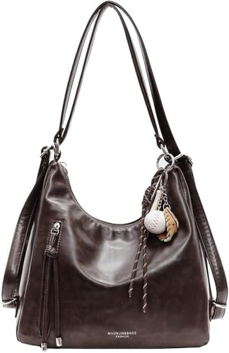 Vintage Hobo Bags For Women Slouchy Shoulder Bag Faux Leather
