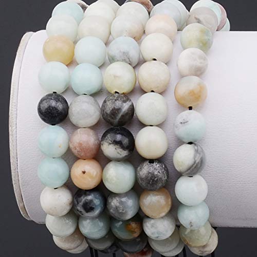 Image of Massive Beads Natural Healing Power Gemstone Crystal Beads Unisex Adjustable Macrame Bracelets 8mm