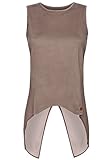 Transparenz: stark khujo Damen Top Hinda 1338TO161_504 504 Fango, XL