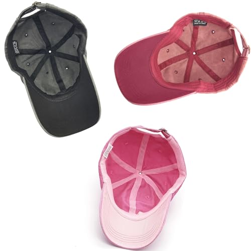Image of Glamorstar Classic Unisex Baseball Cap Adjustable Washed Dyed Cotton Ball Hat