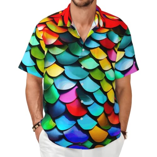 Chemise d'été homme grande taille décontractée à col boutonné mode masculine légère