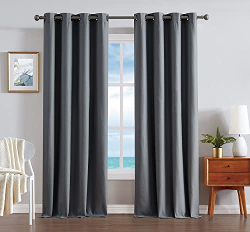 Rideaux occultants thermiques anthracite 137x160 cm Nautica Home
