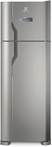 Geladeira/Refrigerador Frost Free cor Inox 310L Bivolt 110/220v