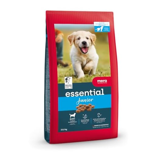 MERA essential Junior 1, Hundefutter trocken für Welpen, Trockenfutter mit Geflügel Protein, gesundes Futter für junge Hunde, ohne Weizen (12,5 kg)