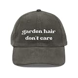 Garden Hair Don't Care Gardener Hat - Funny Novelty Corduroy Cap Olive