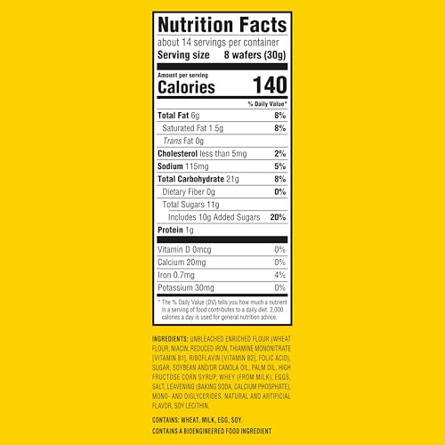 NILLA Wafers Cookies, Vanilla Wafers, Family Size, 15 oz