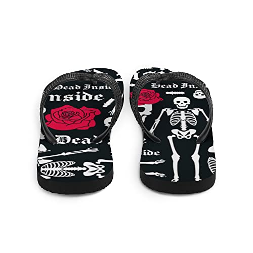 Claquettes Dead Inside confortables pour éviter les glissades à la piscine
