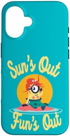 Hülle für iPhone 16 Minions Cute Stuart Mermaid Sun's Out Fun's Out Logo
