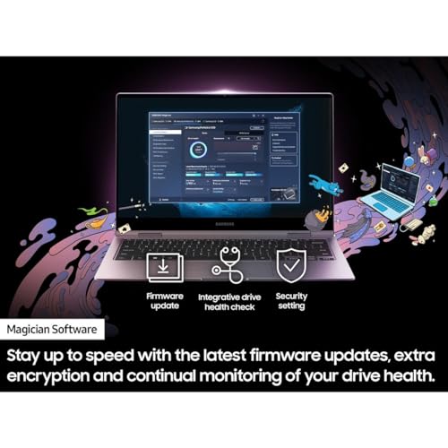 Image of Samsung T9 Portable External SSD 4TB, USB 3.2, Speed up to 2,000 MB /s Read /Write Speed, Storage for Professional Creators - videographers, Graphic Designers, Artists, MU-PG4T0B /WW, Black & Cover