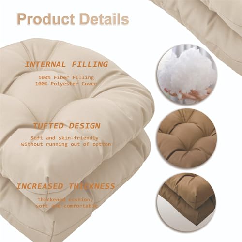 Coussin de chaise extérieur demi-rond résistant décoloration soleil - 5