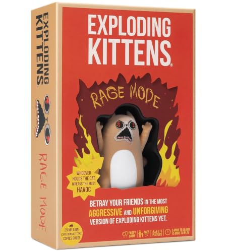Image of Exploding Kittens Rage Mode, 2-5 Players, Age 7+ Card Game