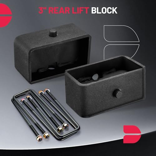 Image of BDFHYK 3.5 inch Front and 3 inch Rear Leveling Lift Kits Compatible with Chevrolet Silverado 1500 Compatible with GMC Sierra 1500, Suspension Lift Kit Set for 2007-2019 Silverado 1500 2WD 4WD