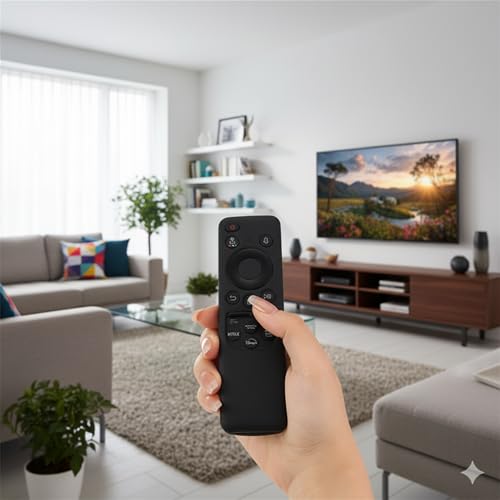 Image of Silicone TV Remote Cover Compatible with Samsung Smart TV Remote 2023 BN59-01432G BN59-01432A (Samsung Smart TV 2023 Model Solar Remote Cover - Style 4, Black - Style 4)