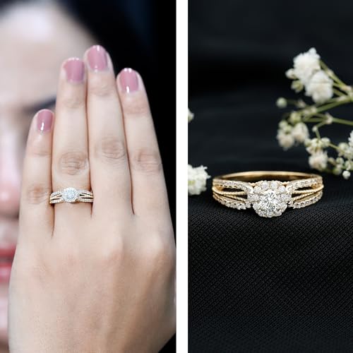 Certified Lab Grown Diamond Vintage Style Engagement Ring, Ef-Vs Quality, Diamond Halo Ring- With Jewelry Box2