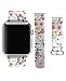 Apple Watch Band, Premium Leather Strap Wrist Band Replacement for Apple Watch 38mm Models Romantic Pink and Red Roses