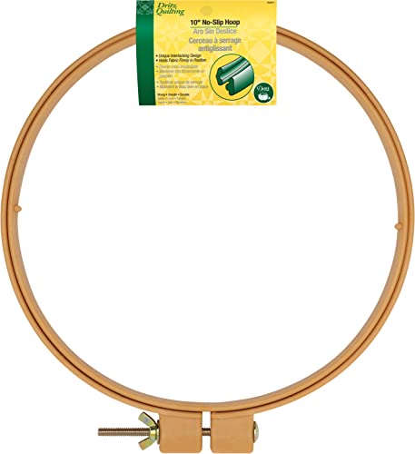 Dritz 3201 Plastic No-Slip Quilting Hoop 10-Inch