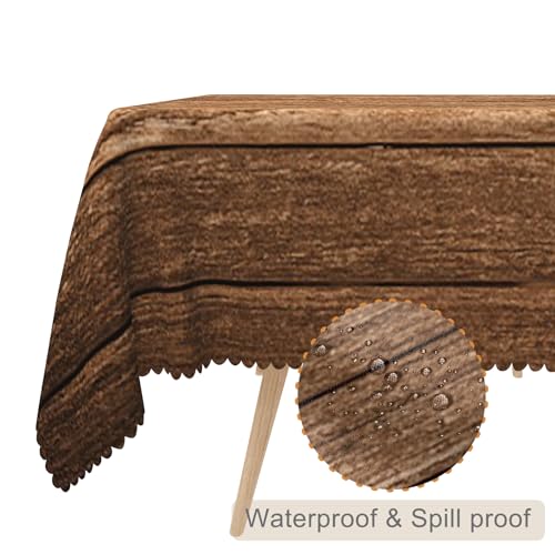 60x120inches-Vintage-Brown-Wood-Grain-Tablecloths-Rustic-Wooden-Texture-Rectangle-Table-Cloth-Farmhouse-Style-Fabric-Table-Cover-for-Kitchen-Dining-Room-Western-Barn-Themed-Party-Decorations 60x120inches Vintage Brown Wood Grain Tablecloths Rustic Wooden Texture Rectangle Table Cloth Farmhouse Style Fabric Table Cover for Kitchen Dining Room Western Barn Themed Party Decorations