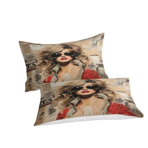 Housse de couette avec fermeture à glissière pour lit double 200x200 - 6