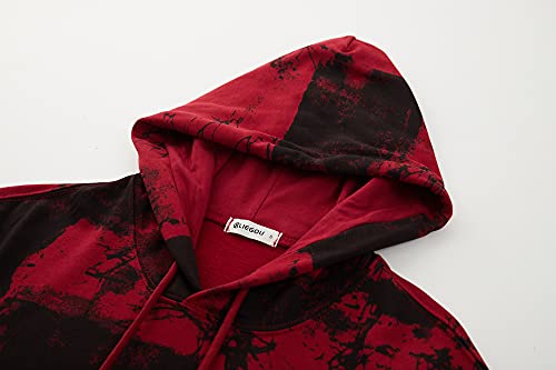 KLIEGOU Mens Tie-Dye Pullover Hooded Sweatshirt4