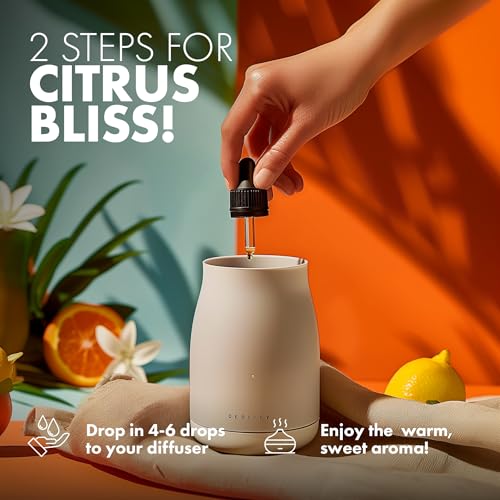 Image of Esslux Tangerine Essential Oil - 100% Pure Natural Tangerine Oil for Diffuser & Aromatherapy | Sweet, Uplifting Scent for Skin Care, Candle Making & Soap Making | Energizing & Refreshing (15ml)