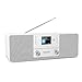Produktbild TechniSat DIGITRADIO 370 CD IR - Internetradio (DAB+, FM, CD-Player, WLAN, Bluetooth, Farbdisplay, USB, AUX, Kopfhöreranschluss, Wecker, 10 Watt, Fernbedienung) weiß