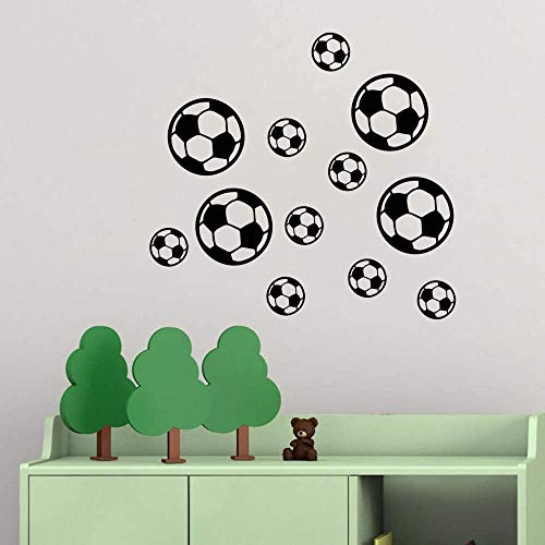 LZYMSZ 12PCS Vinilos Decorativos de Fútbol miniatura 4