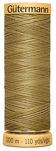 Gutermann 103C-2410 Fil coton naturel 110 verges-Brun clair
