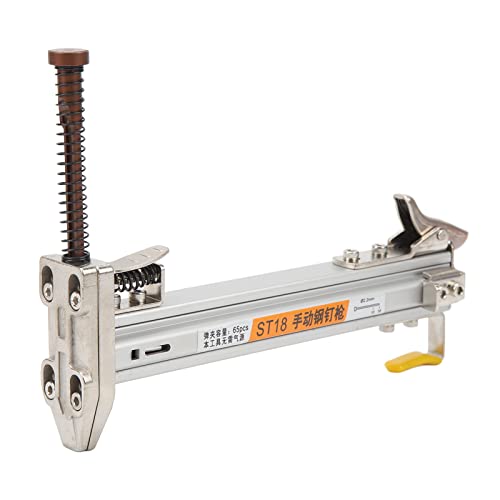 Chiodatrice Manuale per la Lavorazione del Legno, Strumento per Unghie per Pavimenti in Acciaio con Pistola Sparachiodi per Mobili