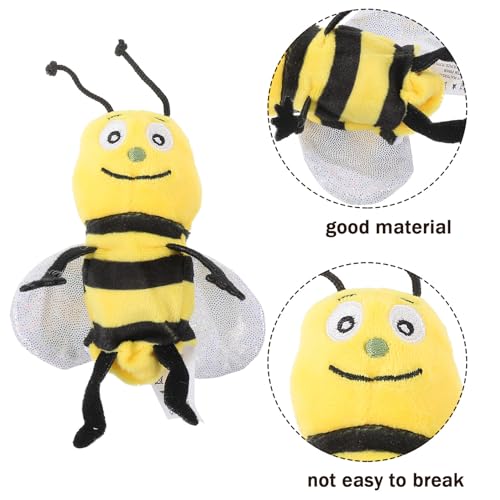 Artibetter 蜜蜂ハンドパペット 向けぬいぐるみ動物指人形 ふわふわソフト素材 教育用感覚発達 幼児の早期学習と物語遊びに