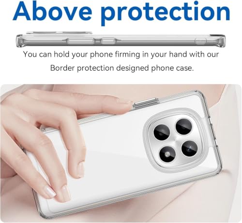 Image of REALCASE Silicone Back Cover Case, Scratch Resistant Protective Crystal Clear Transparent Shock Proof Back Cover Case for Mi Redmi Note 15 5G / Poco M8 5G