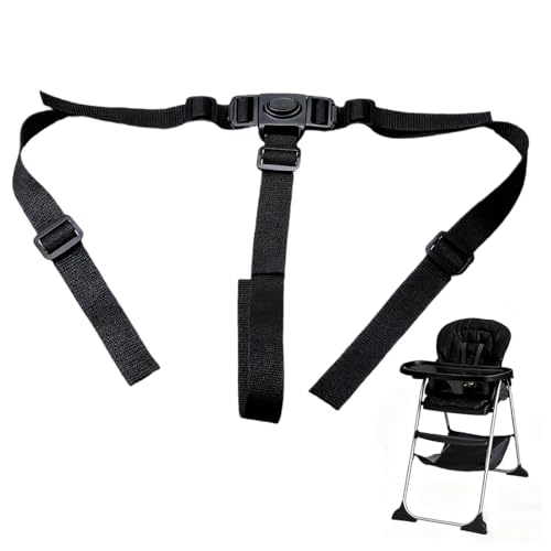 JYNXOR Hochstuhl Gurt, Dreipunkt, für Kinderwagen Kinderschutzgurt Universal Ersatz-Sicherheitsgurte Verstellbare für Baby Kindersitz Kinderwagen Kinder Buggy