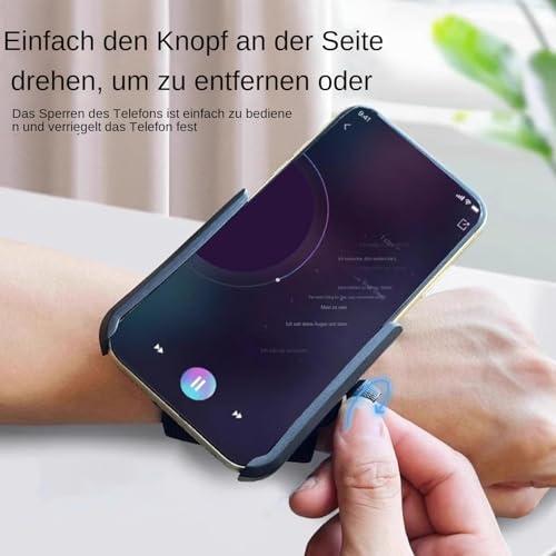 Support de téléphone portable avec brassard de sport réglable solide