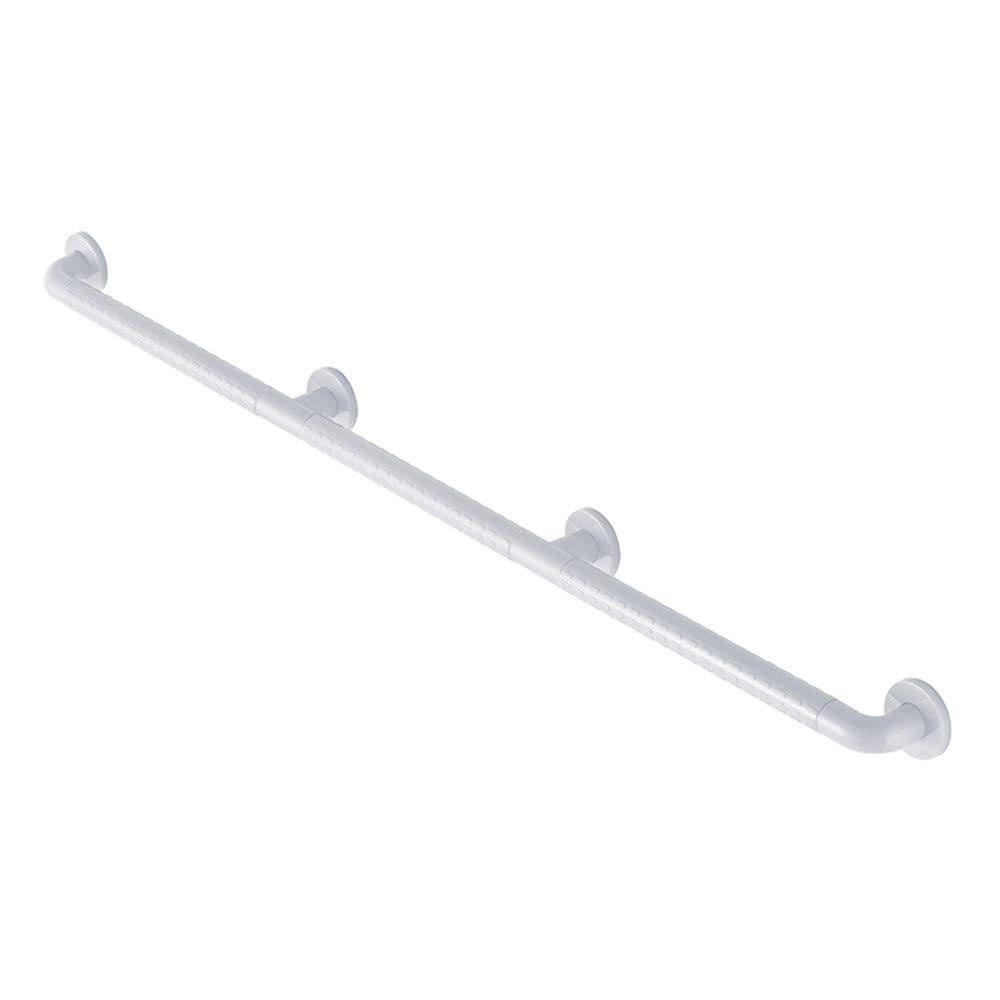 GAIGAI Bagno Corrimano, Acciaio Inossidabile Scala Corrimano, nelle Aree Pubbliche per Gli Anziani Maniglia Barriera di Sicurezza Gratuito, Manico Antiscivolo per La Toilette,Bianca,110cm