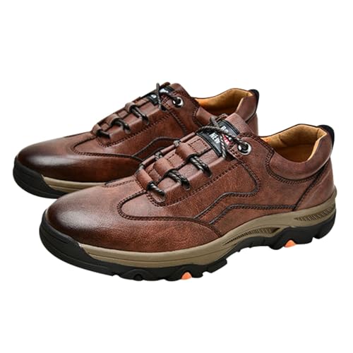 2026 Zapatos Hombre Zapatos Casual para Hombre, Zapatillas de Senderismo para Aventura al Aire Libre Zapatos para Todo el Año Zapatos de Vida Diaria Cómodo Diseño Duradero Activo, marrón, 39 EU