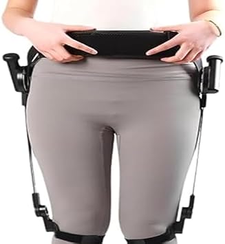 Adjustable Exoskeleton Legs for Walking Assistance - 3 Strength Levels for Hiking & Stair Climbing - Mobility Aid Device for Seniors & Adults Legs, Lar