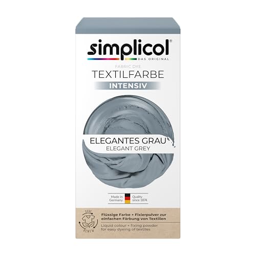simplicol Textilfarbe intensiv Elegantes Grau| Einfaches Färben in der...
