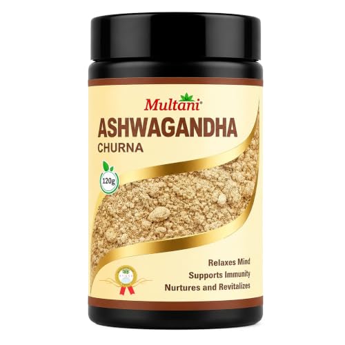 Image of Multani Ashwagandha Churna120gm | Relaxes Mind, Support Immunity, Nurtures and Revitalizes | Stamina & Strength