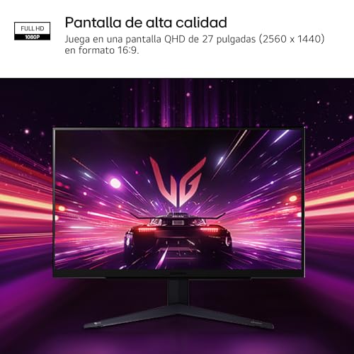 Miniatura 5 de Lg 27gs75q-B.Aeu - Monitor Ultragear, 27 Pulgadas, Gaming, Panel Ips, Qhd, 2560x1440, 16:9, 1000:1, 1ms, 200 Hz, G-Sync, Freesync, Negro