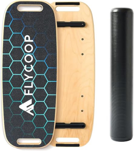 Balance Board for Adults, Adjustable Stoppers, 3 Modes with Roller