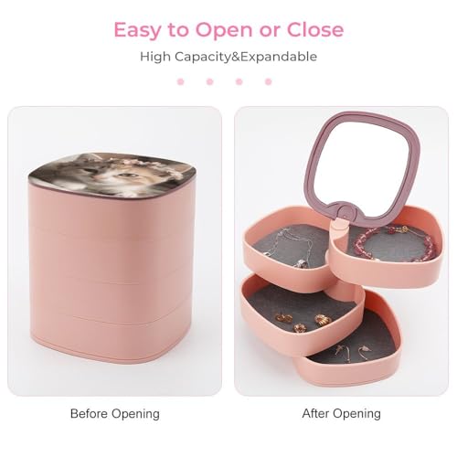 Coffret à bijoux chat haut de gamme pour bracelets et bagues