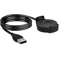 Cargador Huawei Watch 2 Original kwmobile Cable de Carga Compatible con Huawei Watch 2 Cable - Conector USB con Base de conexión para smartwatch - 98