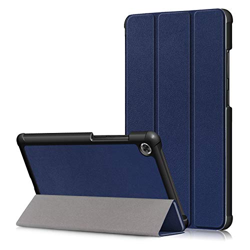 Gylint Lenovo Tab M7 Gen 3 Case 2021, Smart Case Trifold Stand Slim Lightweight Case Cover for Lenovo Tab M7 (2nd Gen) / (3rd Gen) TB-7305F TB-7305L TB-7305X Navy Blue