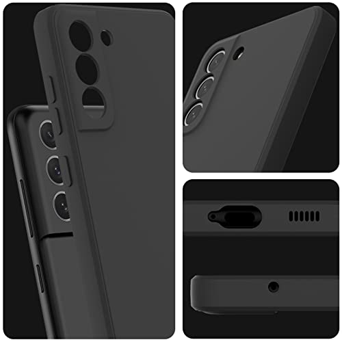Lekevo Compatible With Samsung Galaxy S21 Fe 5G Case, Smooth Soft Liquid Silicone Case, Gel Rubber Shockproof Full Body Protective Phone Cover For Samsung S21 Fe (Black) #TOP6
