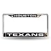 NFL Houston Texans Laser-Cut Chrome Auto License Plate Frame