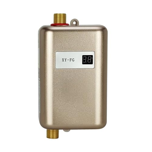 Termo Electrico, Calentador De Agua Sin Tanque, Mini De Calentador De Agua Eléctrico Instantáneo Portátil De 3000W For Lavado De Cocina Y Baño Interior Del Hogar(With LCD-02)