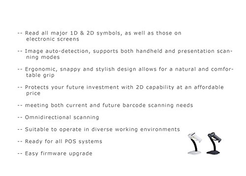 Front view of Mindeo MD61XX MD6100AT Barcode Scanner