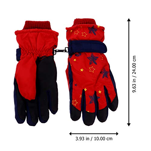 CLISPEED Luvas de Neve de Inverno Mais Quentes Ã  Prova D 'Ãgua para CrianÃ§as para CrianÃ§as Crian