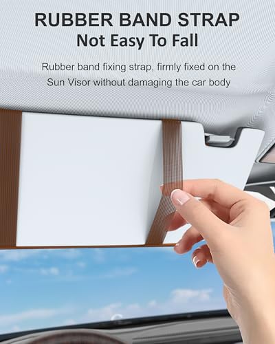 Image of FEDUS Pack of 2 Premium Car Sun Visor Organizer and Storage Car Document Holder, Sunglasses Holder for Car, Car All New Accessories Multipocket Pouch Auto Interior Accessories for Truck, SUV, Van