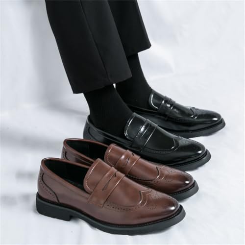Mocasines de piel perforada cómodos con suela interior suave y diseño transpirable 2