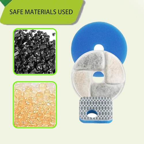 Filtros para fuente de agua para gatos Delapan 4 pack miniatura 2